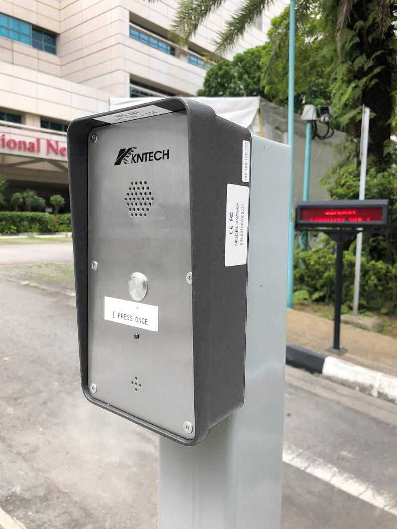 outdoor intercom in hospital